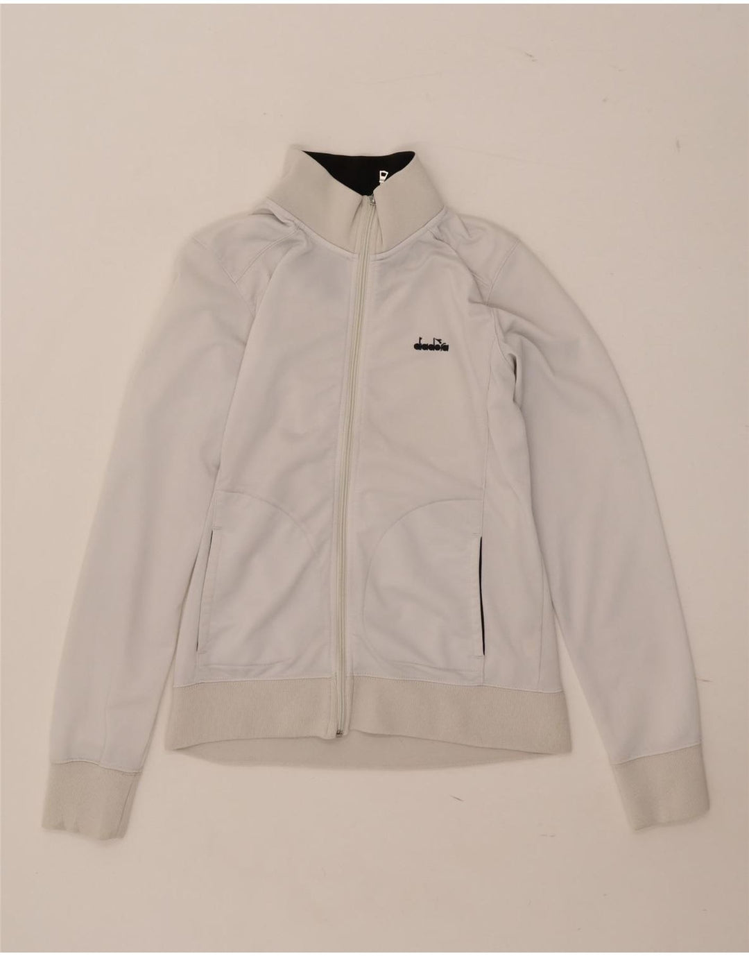 Diadora træningsdragt topjakke til kvinder UK 14 Stor hvid polyester