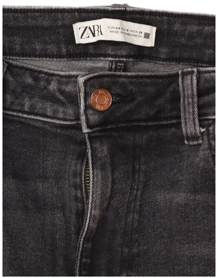Женские укороченные джинсы Zara EU 40 Medium W30 L26 Серые