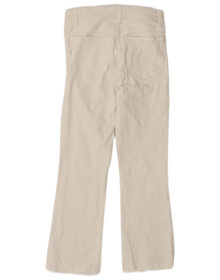 Zara Womens High Rise Bootcut Jeans EU 38 Small W28 L25 White