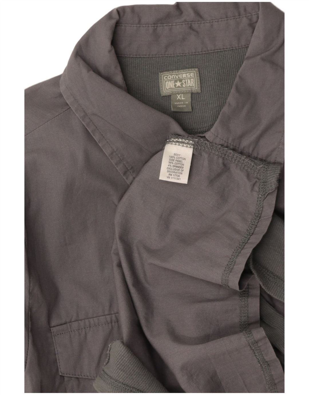 CONVERSE Womens Shirt UK 18 XL Grey Cotton