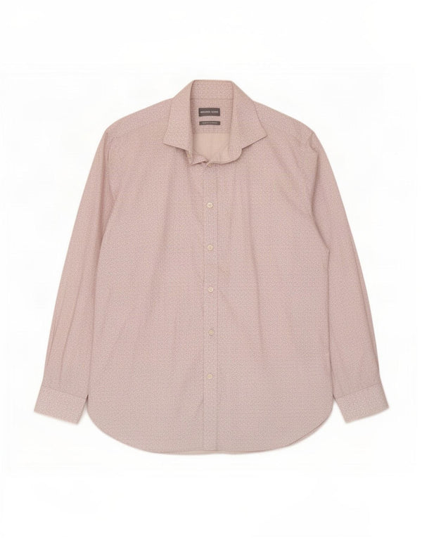 Ανδρικό πουκάμισο Michael Kors Slim Fit Size 16 1/5 Large White Geometric