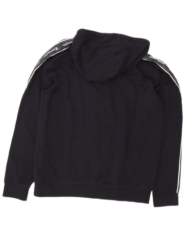 Champion Mens Graphic Hoodie Jumper Medium Black
