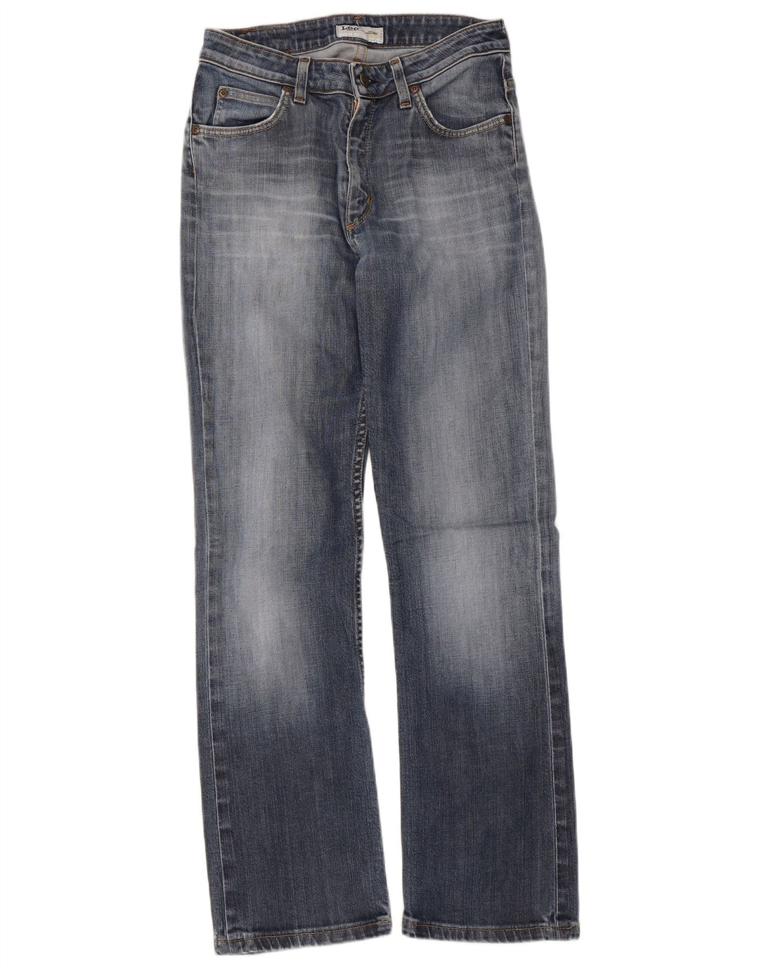 Lee Womens Cameron Straight Jeans W30 L28 Blue Cotton