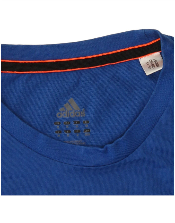 Adidas Mens Graphic T-Shirt Top Medium Blue