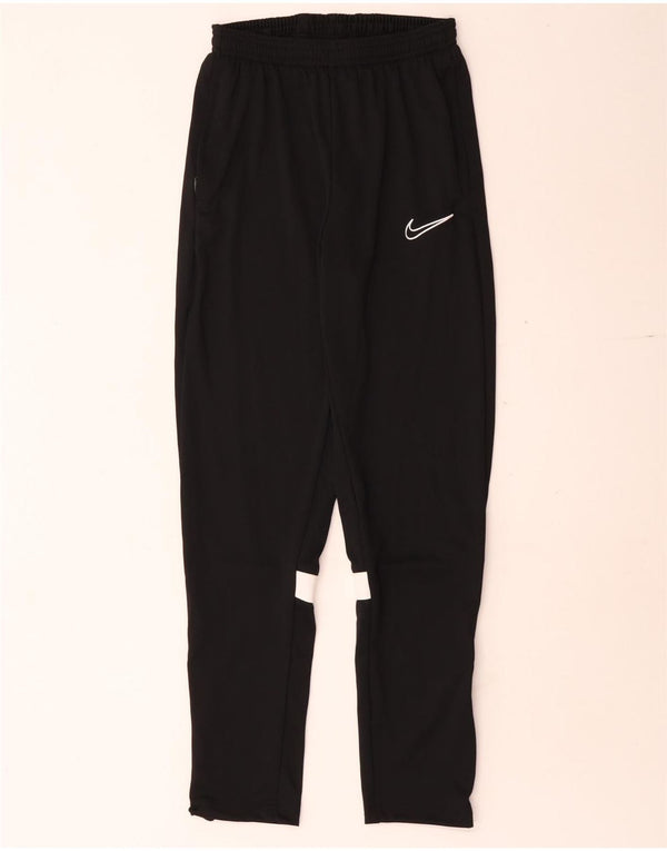 Nike Boys Dri Fit Tracksuit Trousers 13-14 Years XL Black Colourblock