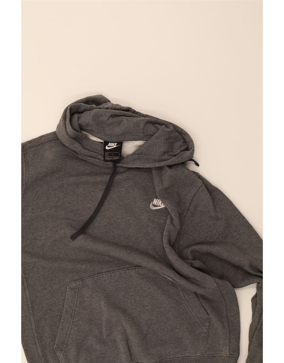 NIKE Mens Hoodie Jumper Small Grey Vintage Nike and Second-Hand Nike from Messina Hembry 