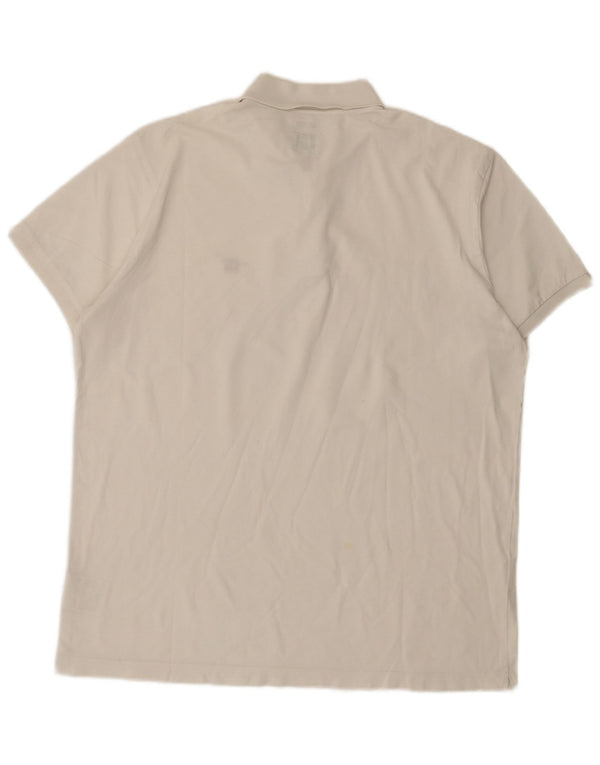 Henry Cottons Herre Slim Fit Polo Shirt 3XL Hvid Bomuld