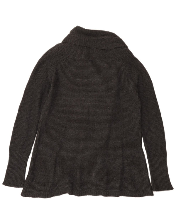 Offener Strickjackenpullover für Damen von Zara, UK 12, mittelgraue Baumwolle