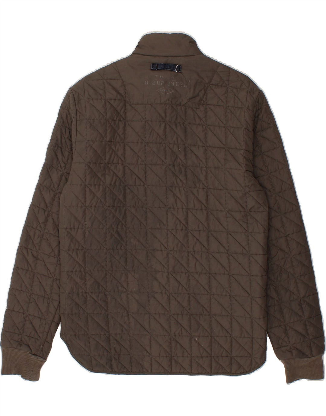 REPLAY Womens Quilted Jacket UK 14 Medium Grey Polyamide Vintage Replay and Second-Hand Replay from Messina Hembry 