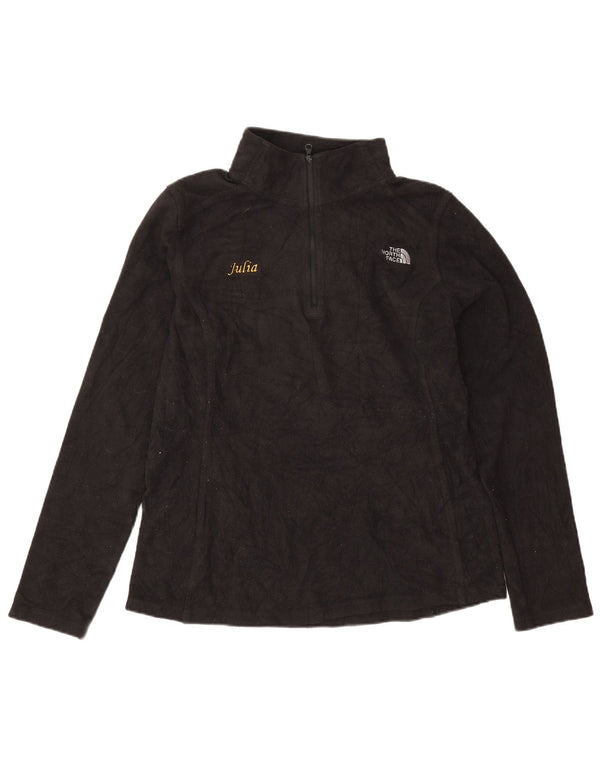 A North Face női grafikus polár pulóver UK 14 közepes fekete sport