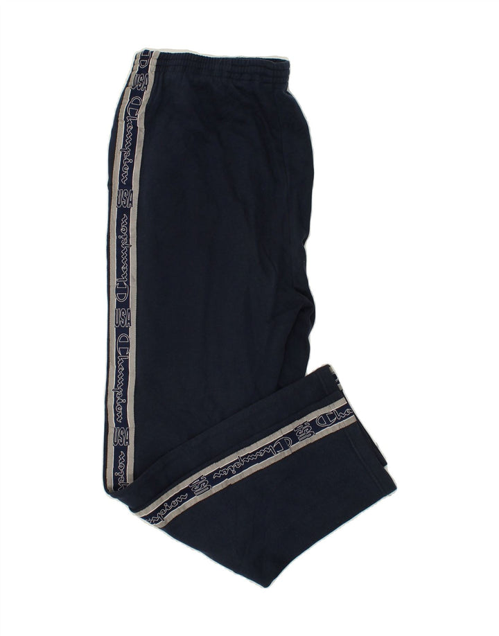 CHAMPION Mens Tracksuit Trousers Medium Navy Blue Vintage Champion and Second-Hand Champion from Messina Hembry 