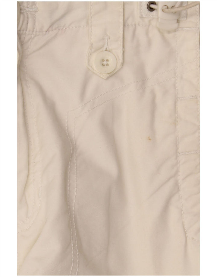 TOMMY HILFIGER Mens Graphic Bermuda Shorts Medium W32 White Cotton