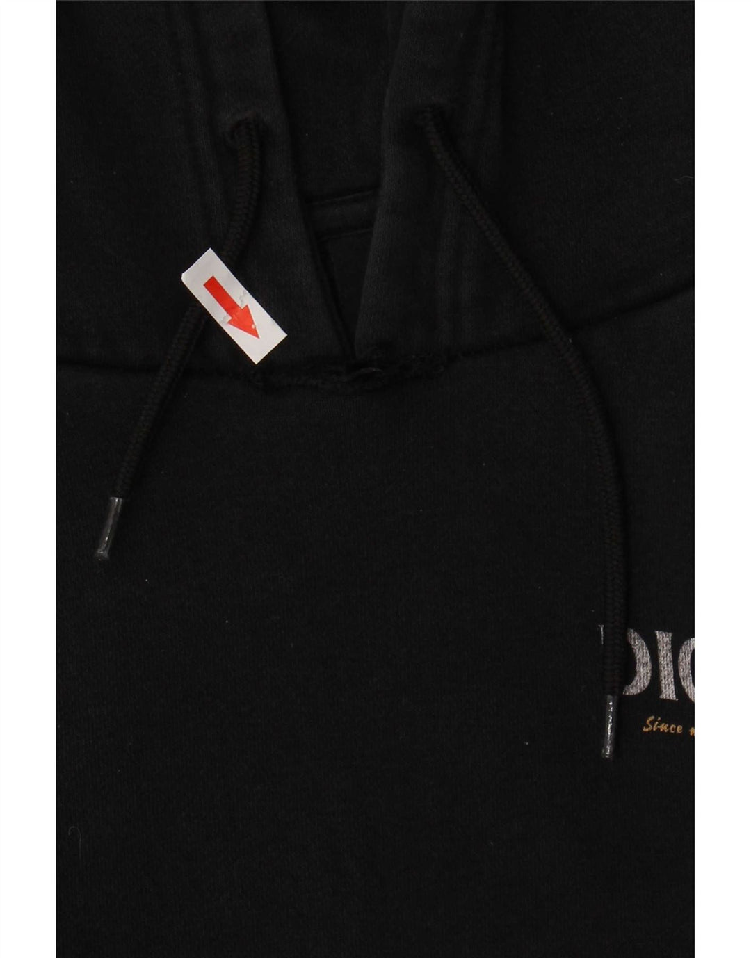 Dickies Mens Graphic Hoodie Jumper Medium Black Cotton