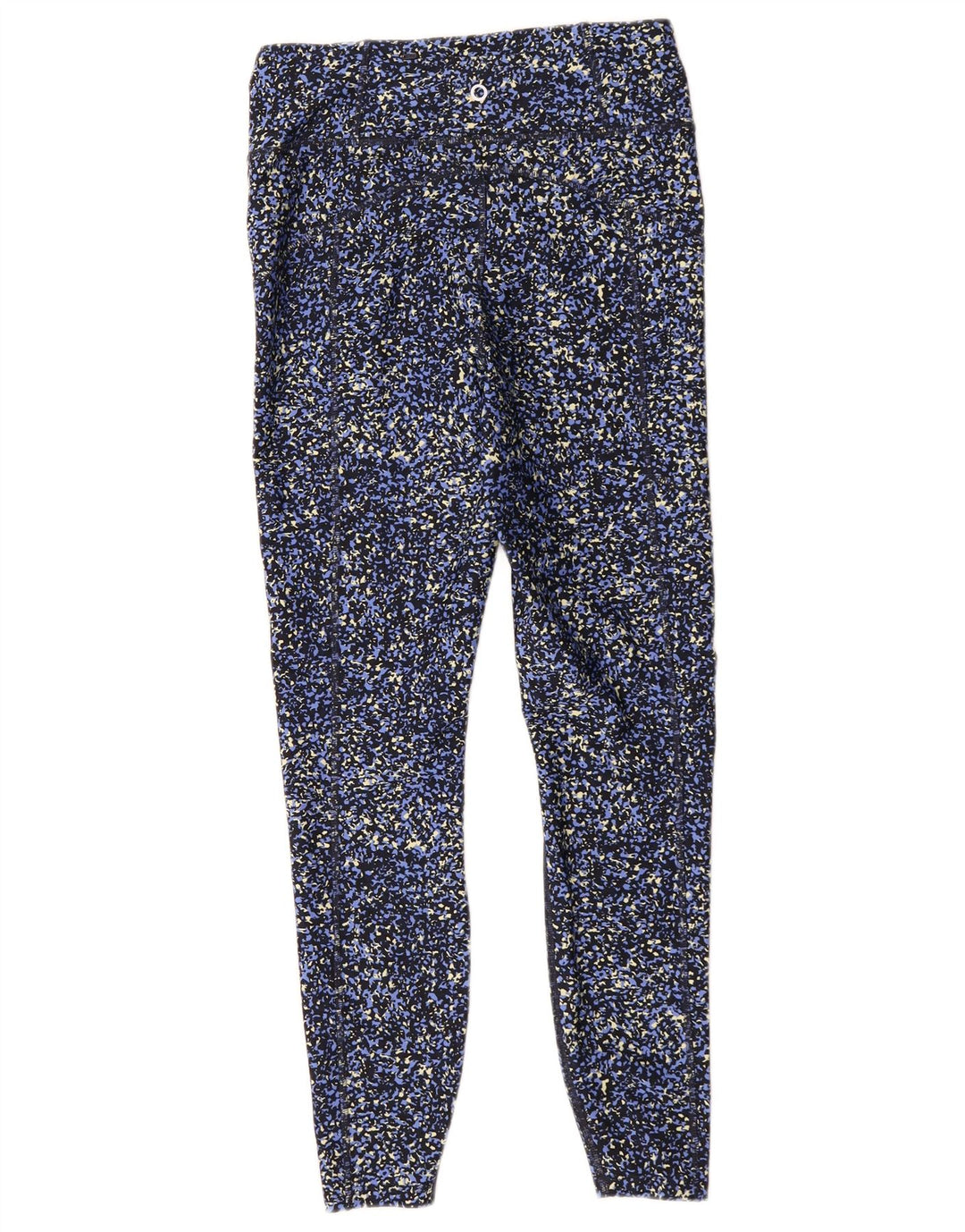 Marks & Spencer Womens Leggings UK 10 Small Blue Flecked Polyester