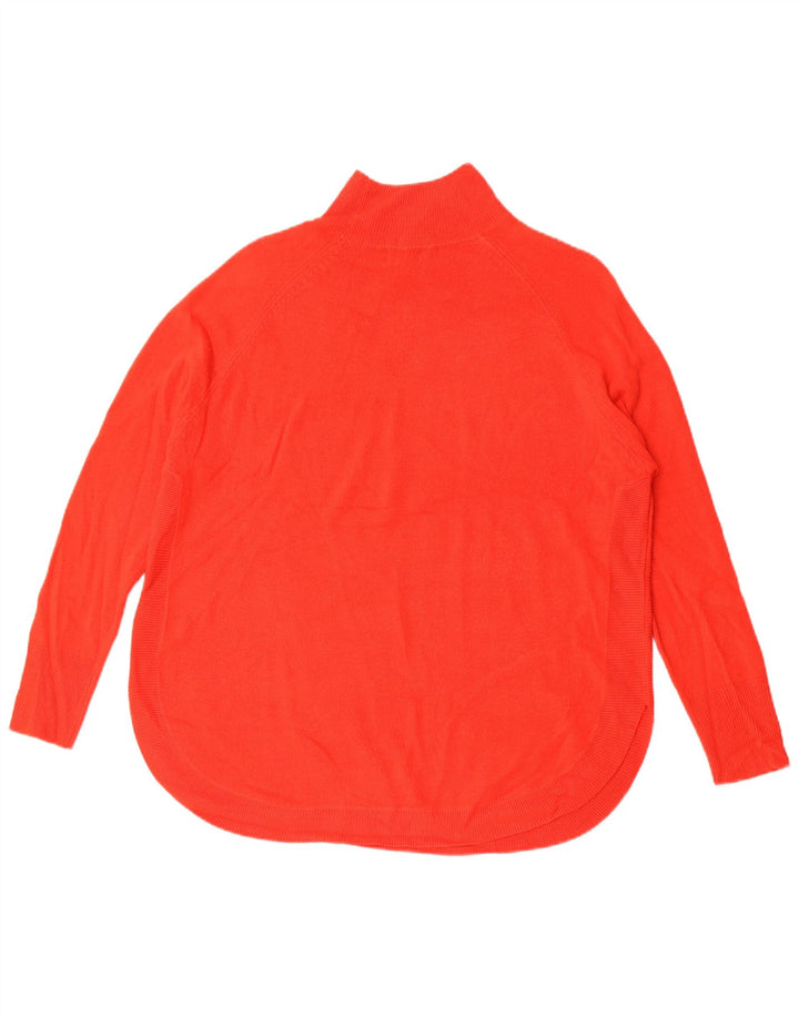 Marks & Spencer Womens Turtle Neck Jumper Sweater UK 14 Medium Red