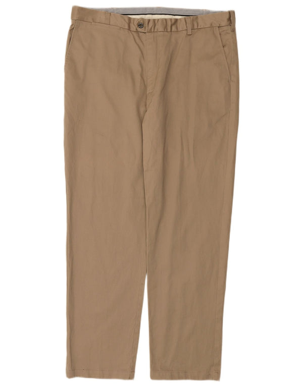 Pantaloni chino dritti da uomo Farah vestibilità classica W38 L30 in cotone beige