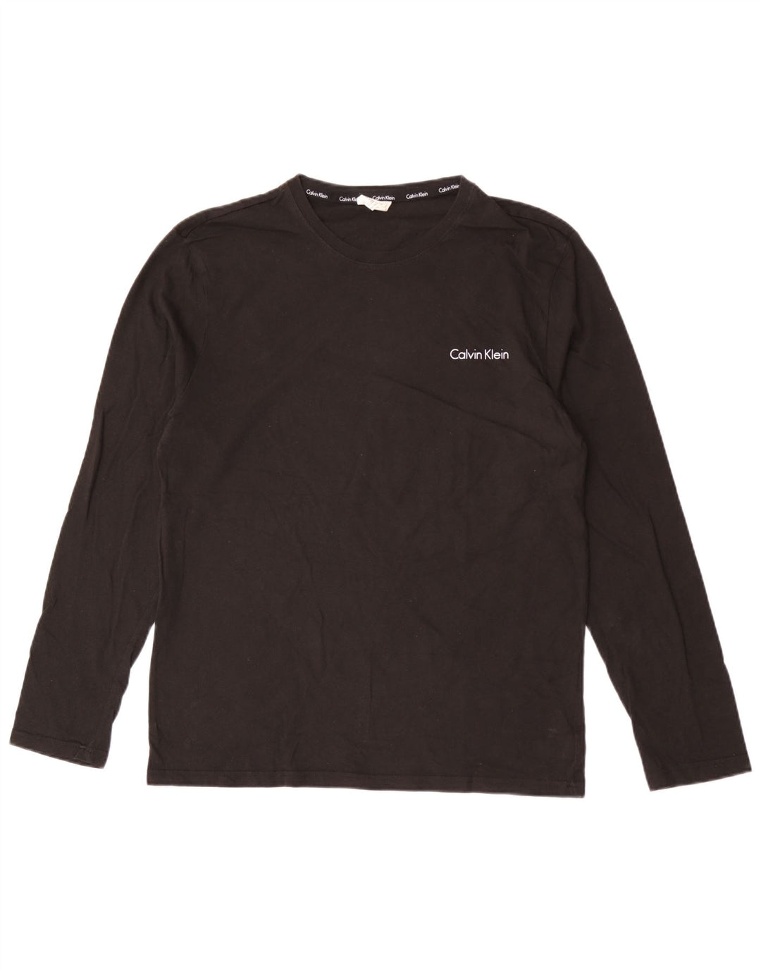CALVIN KLEIN Herre Top Langærmet Stor Sort Bomuld