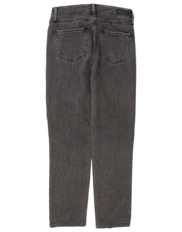 Tommy Hilfiger Damen-Cropped-Jeans, W27, L25, graue Baumwolle