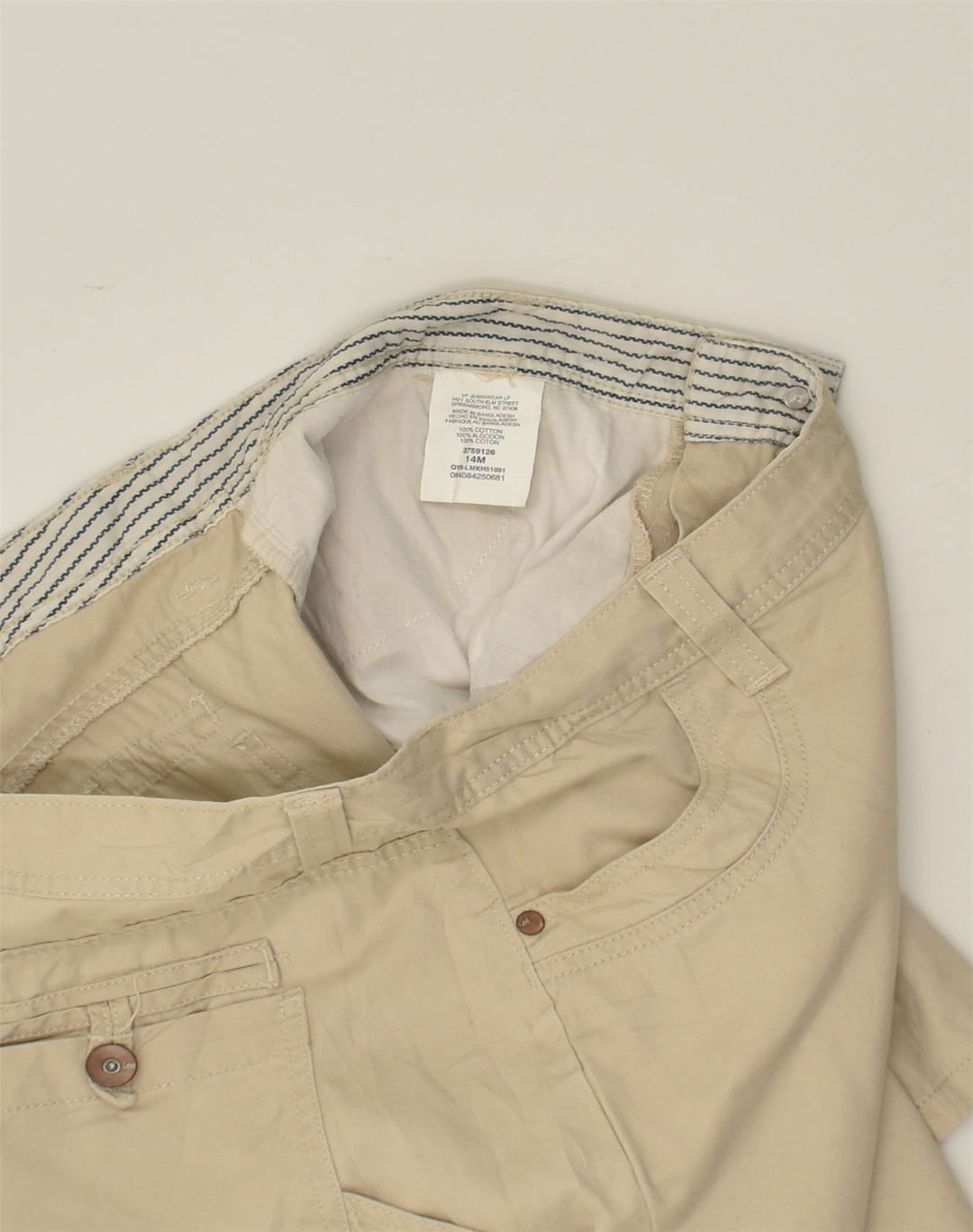 LEE Womens Casual Shorts US 14 XL W36 Beige Cotton | Vintage Lee | Thrift | Second-Hand Lee | Used Clothing | Messina Hembry 
