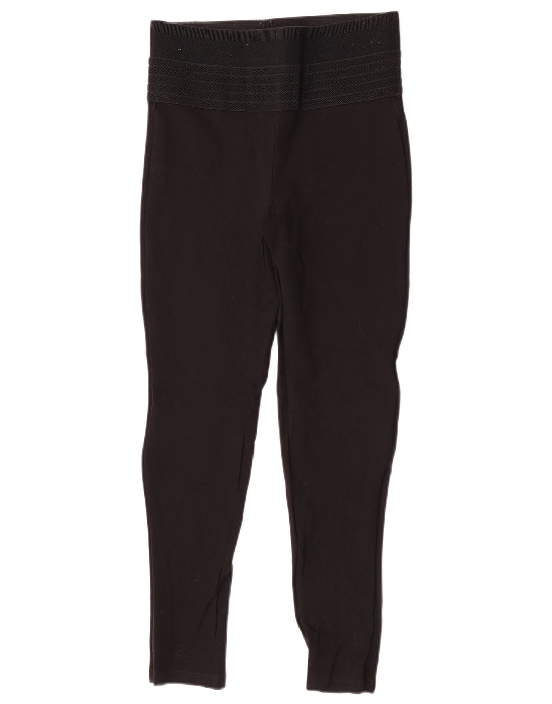 Zara Womens High Waist Leggings Medium Black Polyamide