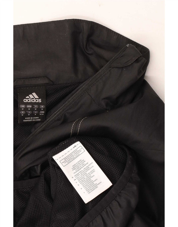 Giacca antipioggia da uomo Adidas UK 38 poliestere nero medio