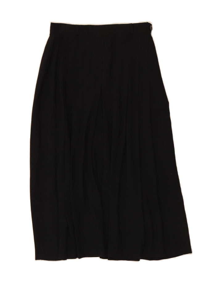 AFFINITY Womens Straight Skirt UK 14 Medium W28 Black Polyester Vintage Affinity and Second-Hand Affinity from Messina Hembry 