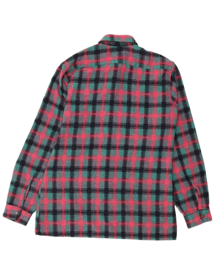 JOCKEY Mens Overshirt Shirt Medium Pink Check