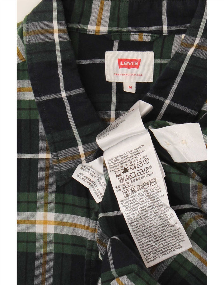 Levi's férfi flanel ing, közepes zöld kockás pamut