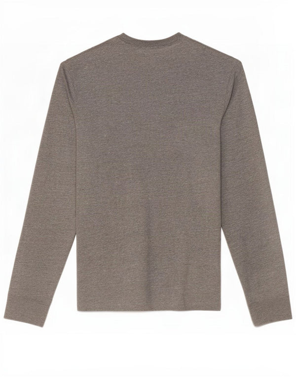 Nike Haut graphique coupe classique à manches longues en coton gris moyen pour homme