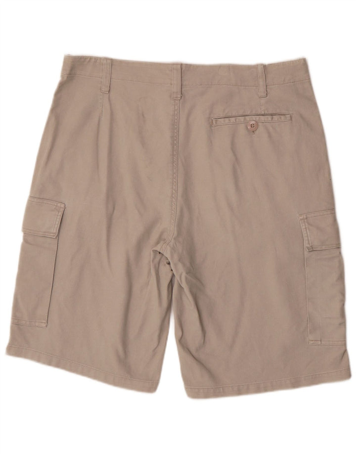 Vintage Mens Cargo Shorts 2XL W38 Grey Cotton