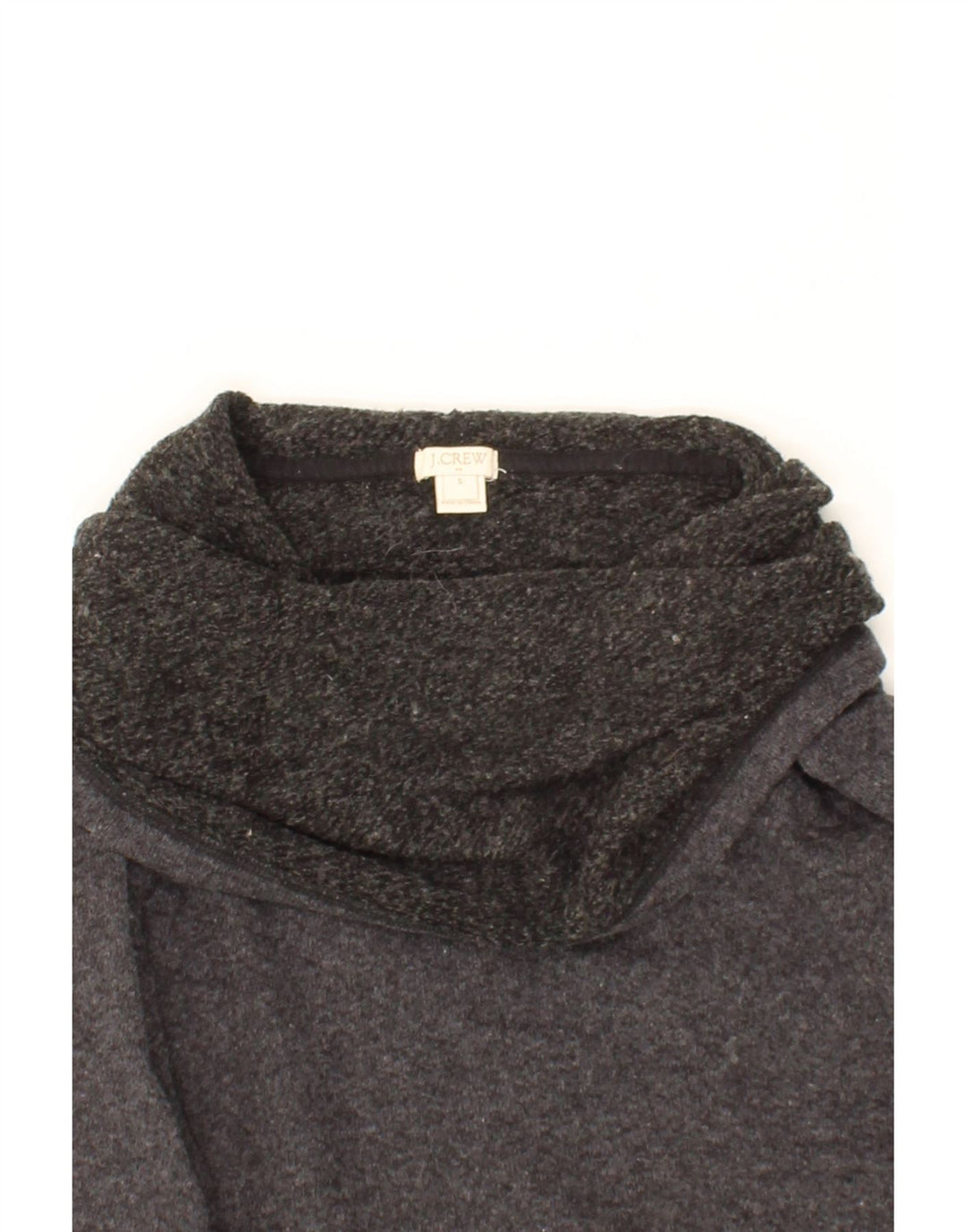 J. CREW Womens Sweatshirt Jumper UK 10 Small Grey Cotton Vintage J. Crew and Second-Hand J. Crew from Messina Hembry 
