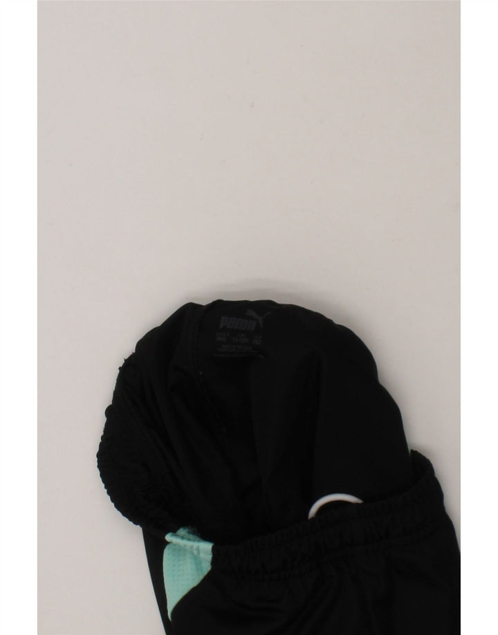 PUMA Boys Sport Shorts 11-12 Years  Black Colourblock Polyester Vintage Puma and Second-Hand Puma from Messina Hembry 
