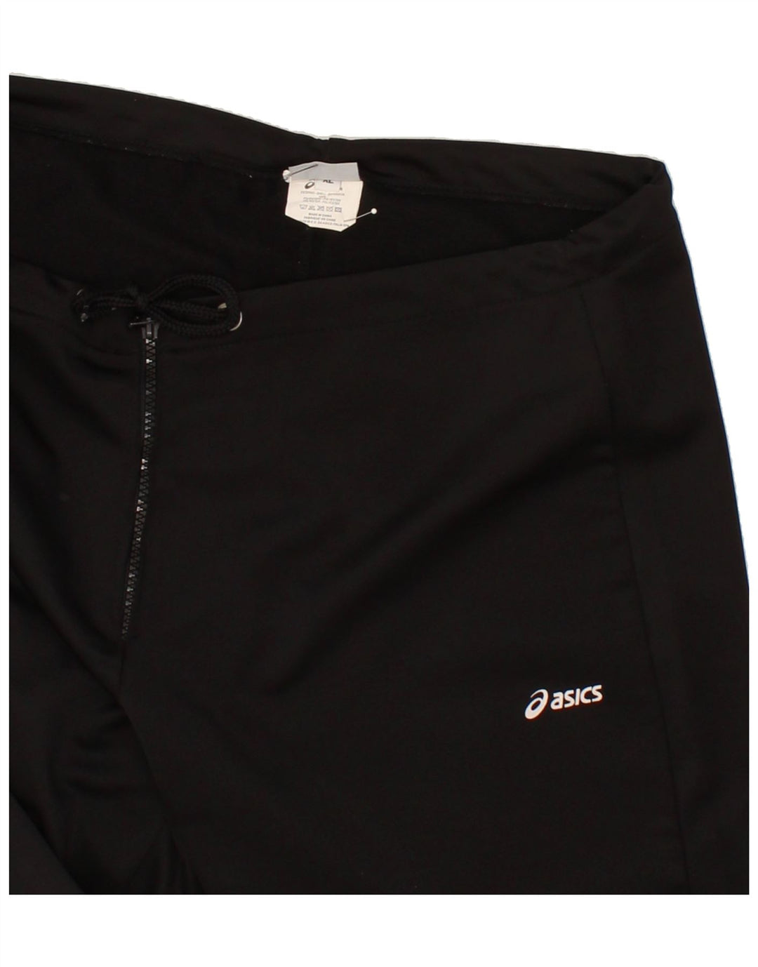 ASICS Womens Tracksuit Trousers UK 18 XL Black Polyester Vintage Asics and Second-Hand Asics from Messina Hembry 