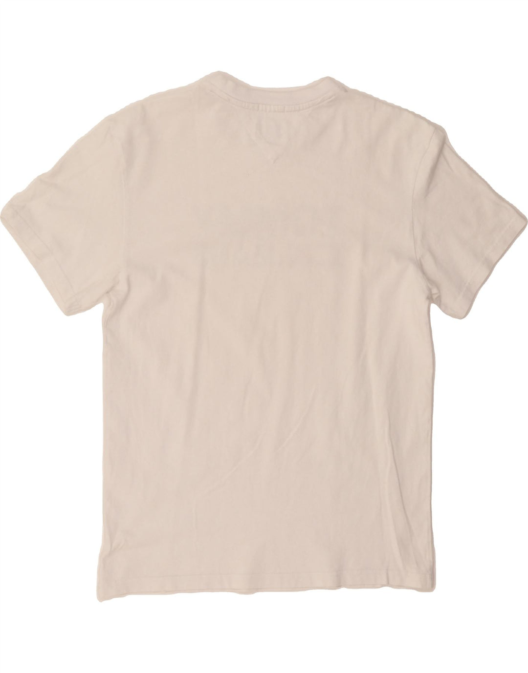 TOMMY HILFIGER Mens Regular Fit Graphic T-Shirt Top Medium White Vintage Tommy Hilfiger and Second-Hand Tommy Hilfiger from Messina Hembry 