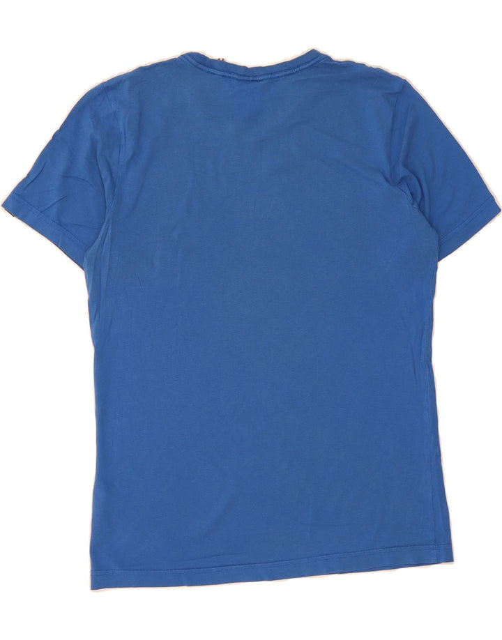 PUMA Mens Graphic T-Shirt Top Small Blue Cotton Vintage Puma and Second-Hand Puma from Messina Hembry 