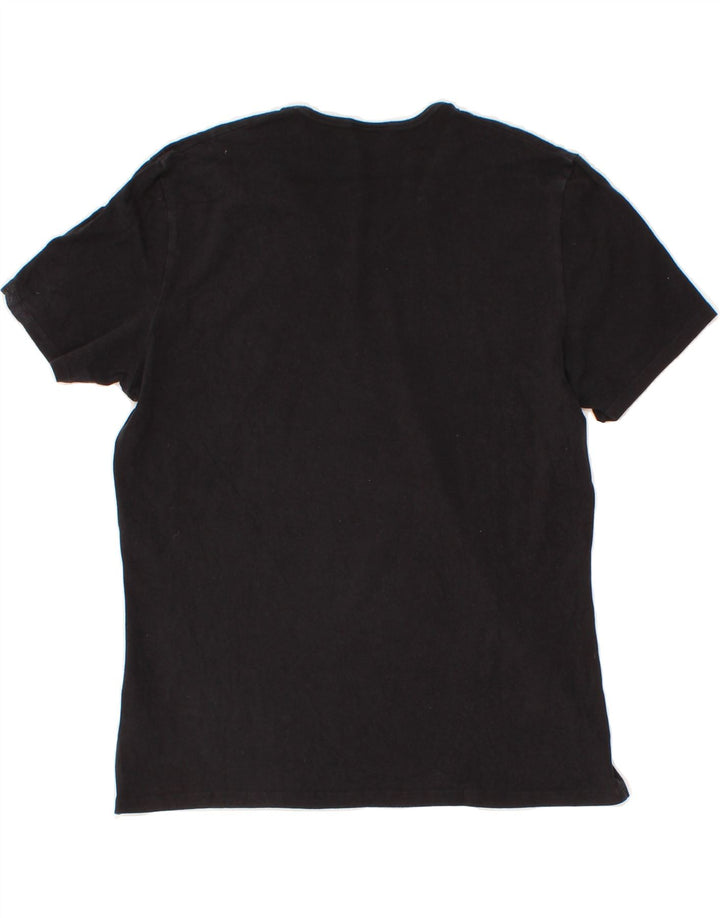 FILA Womens T-Shirt Top UK 14 Medium Black Cotton Vintage Fila and Second-Hand Fila from Messina Hembry 
