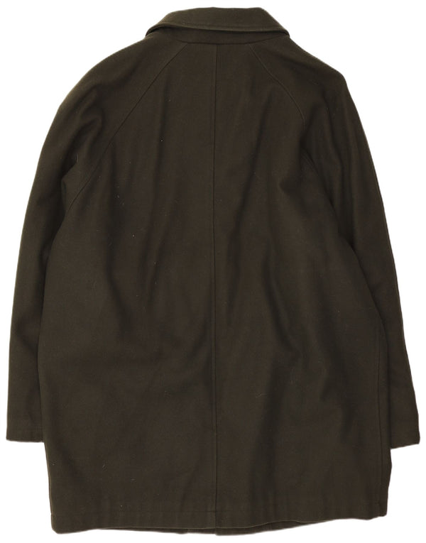 Paul & Shark Mens Overcoat UK 44 2XL Khaki