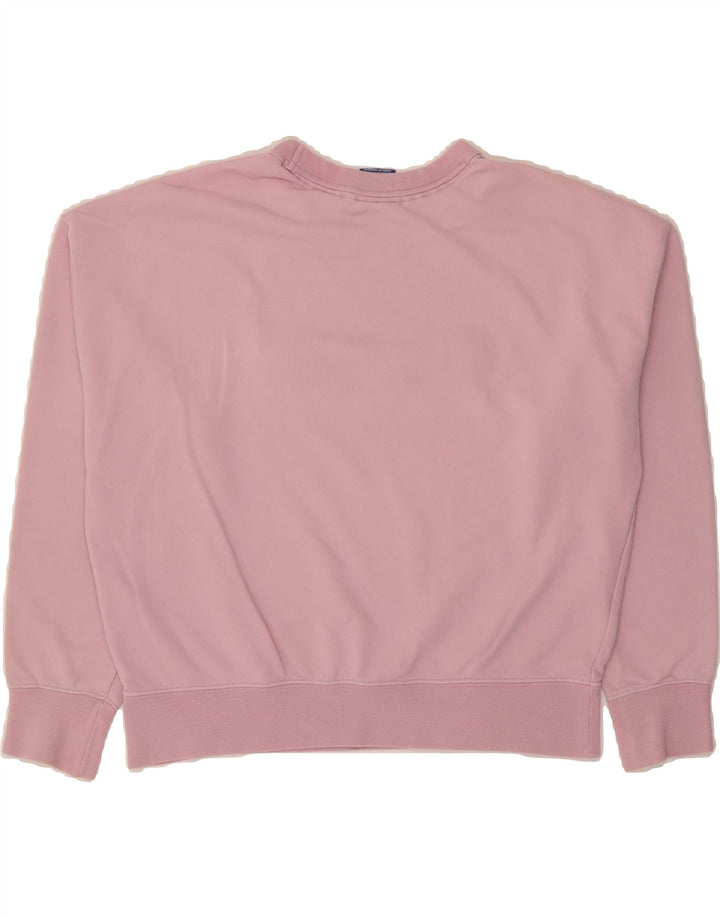 CHAMPION Womens Oversized Graphic Sweatshirt Jumper UK 10 Small Pink Vintage Champion and Second-Hand Champion from Messina Hembry 