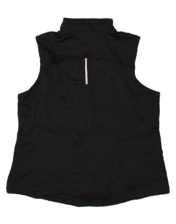 FILA Womens Sleeveless Tracksuit Top Jacket UK 18 XL Black Polyester Vintage Fila and Second-Hand Fila from Messina Hembry 