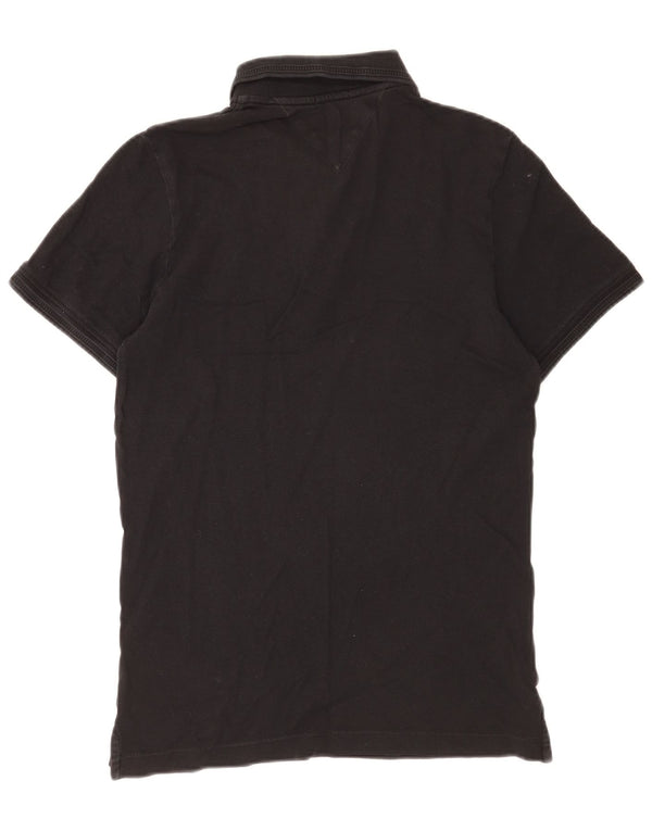 Tommy Hilfiger Mens Slim Fit Polo Shirt Small Black
