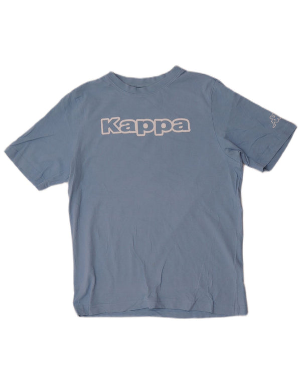 Kappa Herren Grafik T-Shirt Top Small Blau