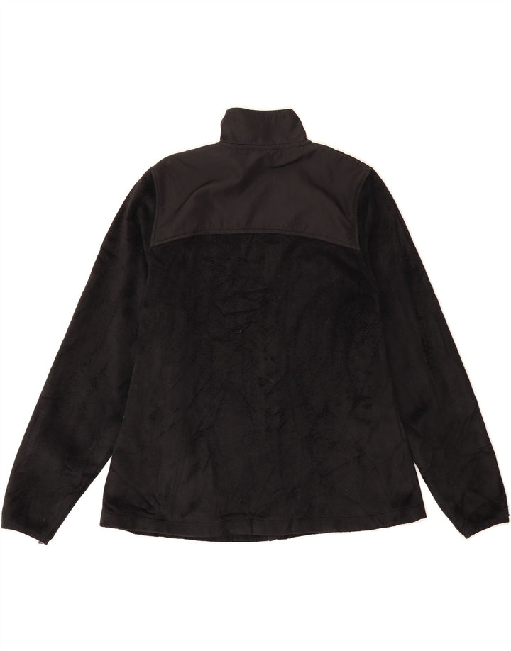 FILA Womens Fleece Jacket UK 14 Medium Black Polyester Vintage Fila and Second-Hand Fila from Messina Hembry 