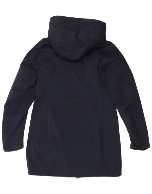 Ciesse Piumini Dame Hætte Polstret Frakke UK 14 Medium Navy Blue