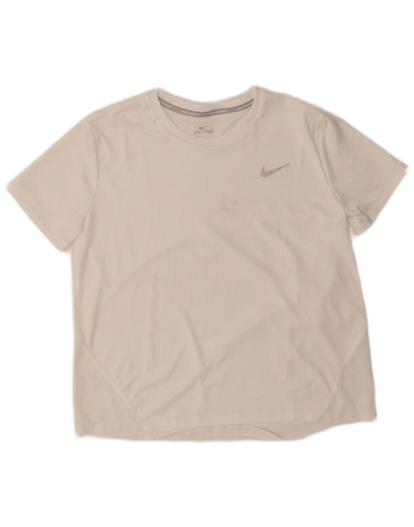 Мужская футболка Nike Dri Fit, средний белый цвет