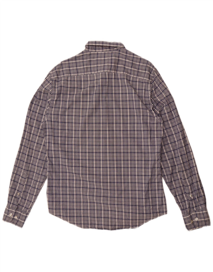 Murphy & Nye Herre Sailmakers Custom Fit skjorte, stor blå ternet bomuld