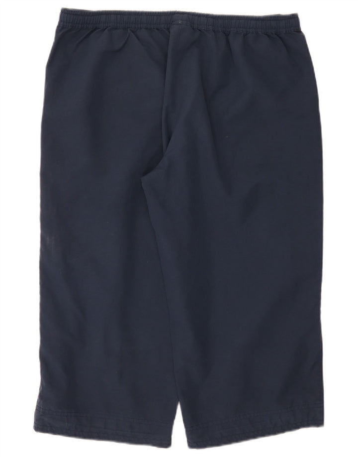 Reebok Womens Bermuda Sport Shorts UK 14 Large Navy Blue Polyester