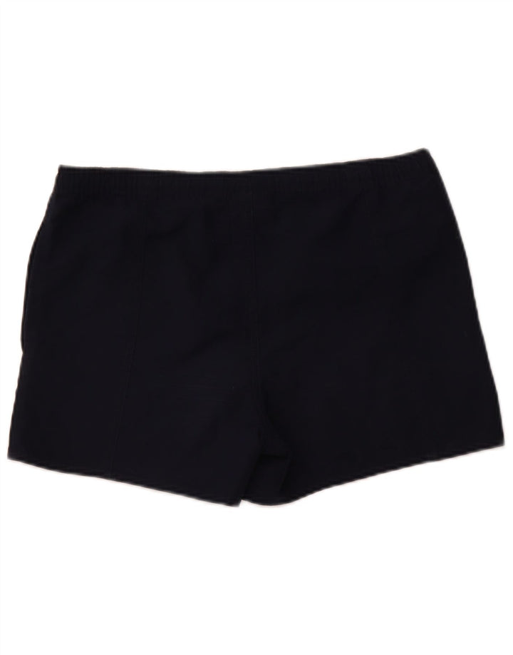 REEBOK Womens Sport Shorts UK 10 Small  Navy Blue Polyester