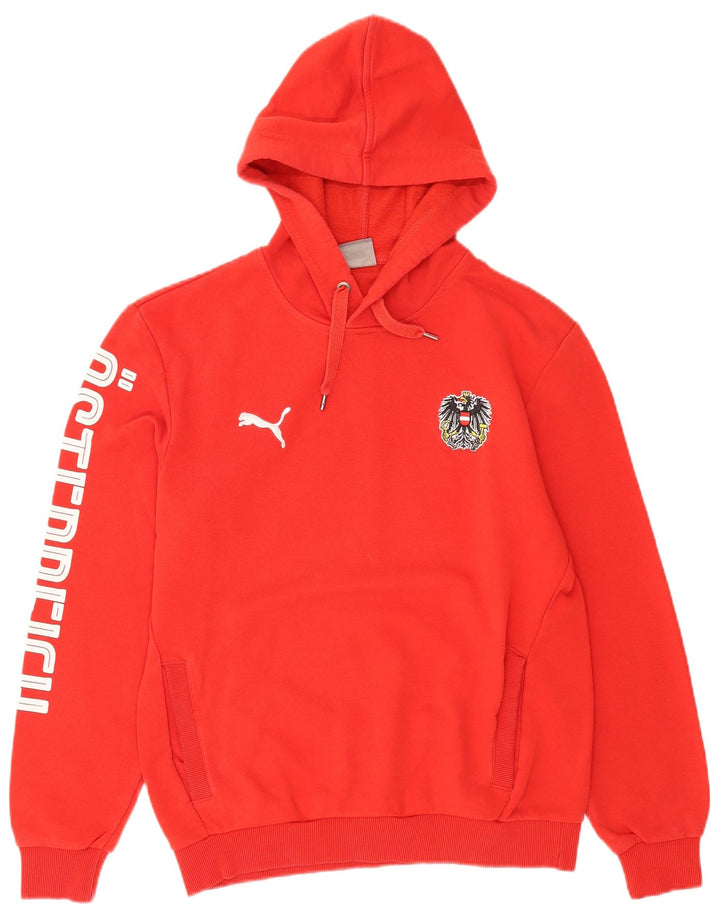 Puma Grafisk hættetrøje til mænd Medium Rød