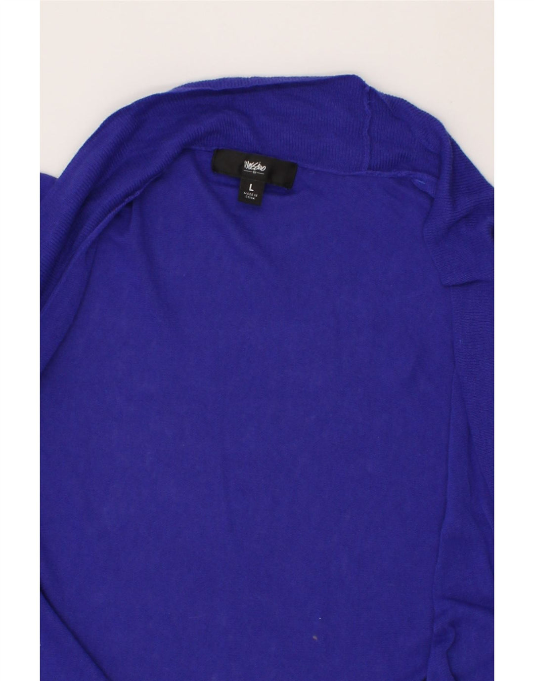 MOSSIMO Womens Short Sleeve Cardigan Sweater UK 16 Large Blue Vintage Mossimo and Second-Hand Mossimo from Messina Hembry 