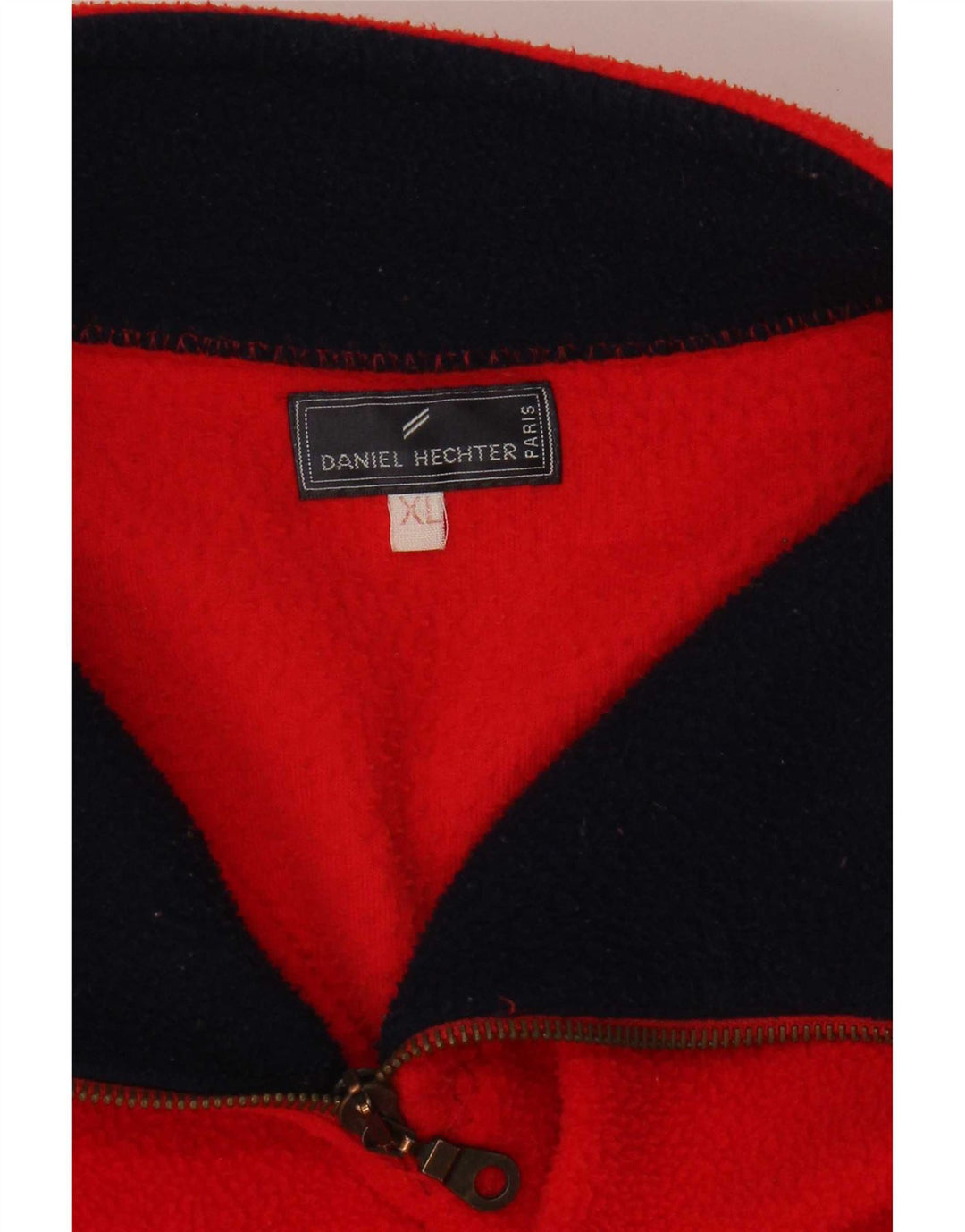 Daniel Hechter Mens Zip Neck Fleece Jumper XL Red